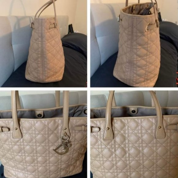 CHRISTIAN DIOR PANAREA QUILTED TOTE BAG - Picture 6 of 9